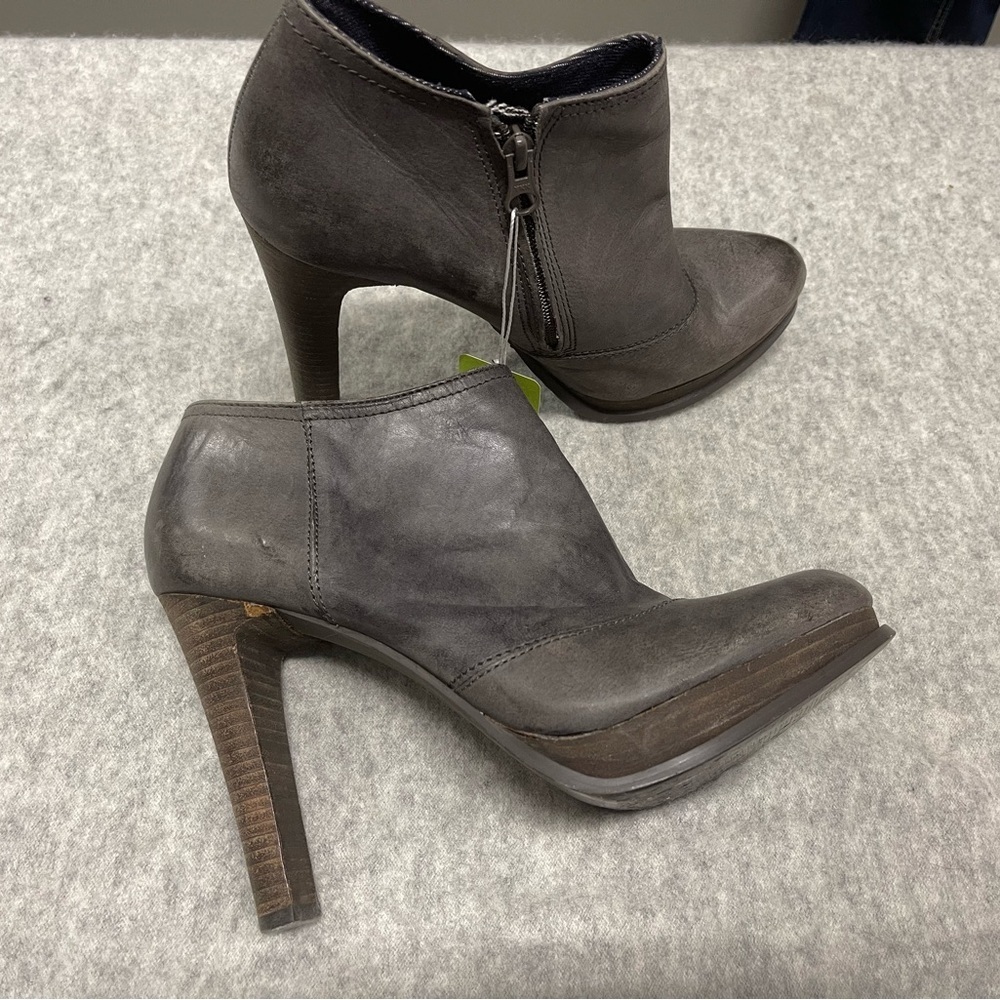 Calvin Klein Jeans Charcoal Heeled Boots - Picture 6 of 6